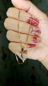 Kalung Wanita Keren Koin Logam 1991 Anti Luntur Terbaru