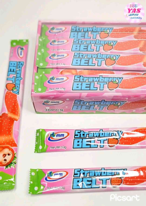 30pcs STRAWBERRY GUMMY BELT BOX/ loot bag fillers / paninda / giveaways / party favors.