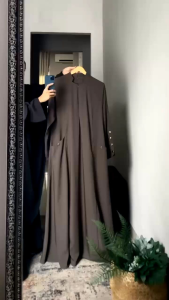 AMEENA Abaya || Abaya Polos Kain HAMRA ANYI UV