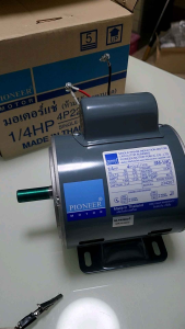 มอเตอร์แช่ มอเตอร์ไฟฟ้า มอเตอร์ขูดมะพร้าว 1/4 HP ที่ไร้สูงตัว กำลังกาย รับประกัน 1 ปี แกนเพลา 14 มิล มาพิจารณาจากประสบการณ์ PIONEER SM-1/4C ไทย