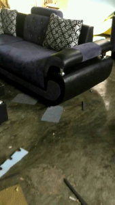 Sofa sudut ggs lengan angsa minimalis / kursi tamu model sudut lengan angsa desain elegan varian warna