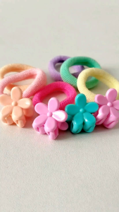 Ponytail and Hair Clip Set: Stylish Fashion Kids Hair Accessories