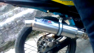 Knalpot racing Silincer only Bonus braket klam dan perr all motor 4 tak
