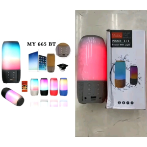 SR - Speaker Bluetooth MY665 / Pluse3 TWS RGB LED Colorful / Speaker Wireless MY665/Pluse3 Fushion With Light