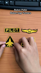 BORDIR PILOT ATRIBUT SERAGAM PROFESI ANAK TK