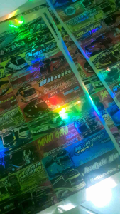 STIKER BUS ORIGINAL HOLOGRAM 1LEMBAR ISI 20 KOTAK /STIKER BUS ANTI AIR