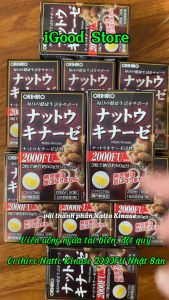 Viên uống chống đột quỵ tai biến Orihiro Natto Kinase 2000FU Nhật Bản