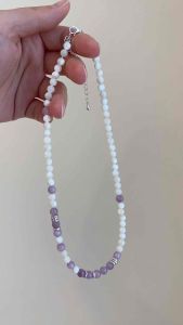 Kunzite & Mother of Pearl Necklace