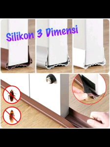 Silikon 3Dimensi Penutup Celah Bawah Pintu Alas Penghalang Kecoa Debu anti Suara / Silicone Penutup Celah Bawah Pintu