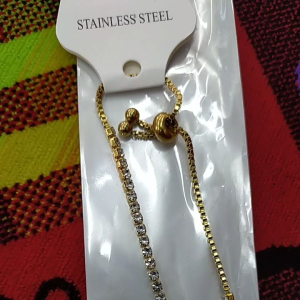 Gelang tangan titanium bahan titanium berkualitas model serut garansi luntur