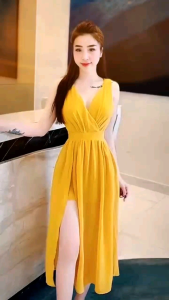 Calysta Midi Dress Summer korean Vintage