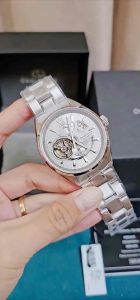 ĐỒNG HỒ NAM CHÍNH HÃNG Orient Star RK-AV0125S00B Automatic Joker Open Heart White Dial Sapphire Silver Stainless Steel
