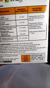 Insektisida Virtako kemasan 10 ml