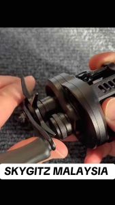 SKYGITZ MALAYSIA DK100 Micro Drum CQ BFS CNC METAL BODY Fishing CASTING Reel BLACK SPECIAL MALAYSIA Stock