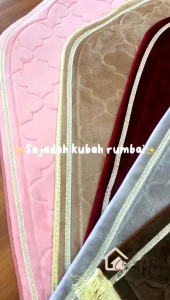 Sajadah Kubah Polos Jumbo Lembut/Sajadah Kubah Turkey Anti Slip Bulu Baldu
