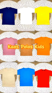 Kaos Polos Anak Lengan Pendek Cotton Combed 30S