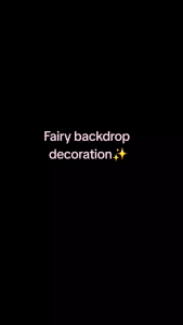 2 pieces Fairy Backdrop Cutout - Glitter Design for Parties and Events