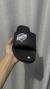 AdSlipper . SINSIN HITAM SHB . Sandal Slop Slip On Distro Casual Pria Wanita Dewasa