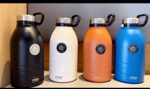 TYESO 1500ml 1900ml Thermal Water Bottle Thermal Flask Vacuum Insulated Bottle Stainless Steel