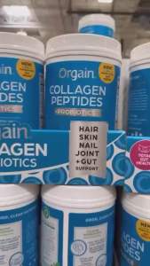 Date 2027 Collagen thủy phân Orgain Collagen Peptides + Probiotics Unflavored 726g hàng Costco Mỹ