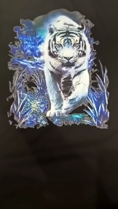 Kaos Oblong Distro Pria Desain Macan Es / Baju Kaos Pria Wanita Gambar Macan Harimau Es