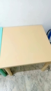 Kids Monoblock Kiddie Table 24x24 Square Hannita