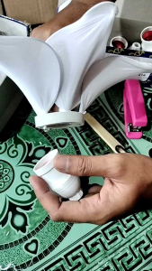 KELOPAK/CUP BUNGA + FITINGAN DEKORASI TAMAN RUMAH CAFE RESTORAN CANTIK MURAH TERLARIS DIAMETER 20 CM