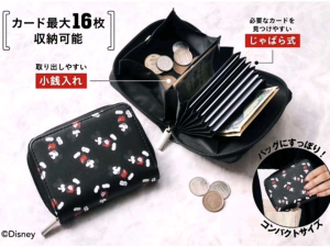 DaVee | Japanese style Wallet Short Clip Card Holder Mikey black Coin Purse Mini Wallet Short Zip Coin Purse Student Wallet
