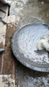 Cobek batu asli ukuran 40.cm Cobek besar manual 100% batu asli termurah