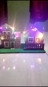 Prakarya Miniatur Rumah dari Kardus