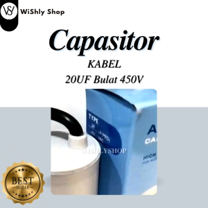 KAPASITOR 20UF 450VAC BULAT KABEL MEREK AKENO