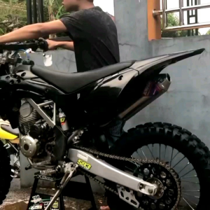 Knalpot Norifumi Rocket 4 Competition silincer besar Stainless Bore up full set Motor KLX 150 DT BF CRF 150 WR 155