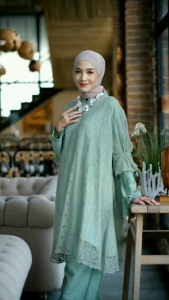 Bimala Oneset by Tulus Signature | Setelan Wanita Brukat Terbaru