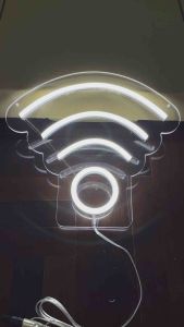 ป้ายไฟled ป้ายไฟนีออน ป้่ยไฟร้ทน ป้ายไฟรูปWi-Fi สำหรับตกแต่งผนัง