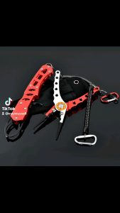 คีม+กริปเปอร์ตกปลา วัสดุทำมาจาก สแตนเลส กันสนิมได้ พร้อมส่ง