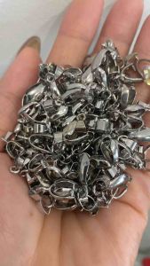 Sỉ 100 kẹp inox kẹp mặt đá làm dây chuyền bền đẹp