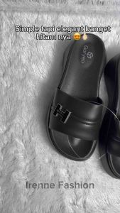 Sandal Karet Jelly Import Wedges Tinggi 7 cm Motif H GORYEO 2108