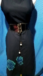 DRESS KUTUNG SLEEVELESS HITAM (ROEM) 13