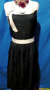 OL (OVERALL) MIDI DRESS HITAM(Wbwq) NERAWANG 361