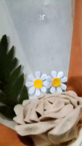 buket bunga kain flanel 1 tangkai