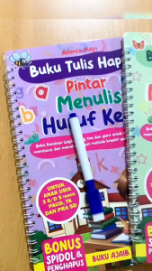 Buku Tulis Hapus Pintar Menulis Huruf Besar Free Spidol