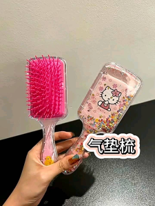 Sanrio design comb glitter hairbrush comfort head massage hair with exhaust hole kuromi melody