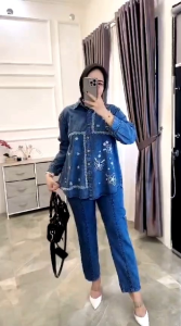 NADINE KN SETELAN CELANA MODE TERBARU TERLARIS BEST SELLER PRODUK REAL DAN ORIGINAL (NABILA)