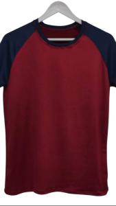 Mens classic plain raglan short-sleeve shirt casual