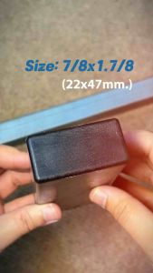 จุกปิดรูเหล็กขนาด 7/8x1.7/8หรือ22x47 mm.(สวมใน) แพ็ค 4 ชิ้น พลาสติกปิดเหล็กกล่อง รองขาโตะ เก้าอี้ พร้อมส่ง !!