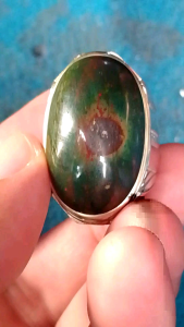 CINCIN BATU AKIK NOGOSUI MOTIF \"MATA\" ASLI ALAMI