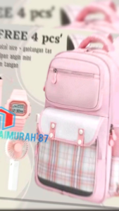 Tas Ransel Anak Tas Perempuan Backpack Punggung Tas Sekolah SD SMP Tas Ransel Kapasitas Besar Fashion Tas Ransel
