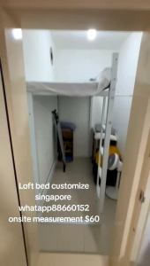 Loft bed/helper bed customize singapore for bomb shelter