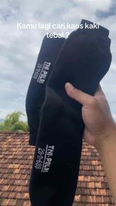3 Pasang Kaos kaki TNI pdl tebal panjang hitam polos/Kaos kaki tebal TNI/POLRI/kerja pria satpam formal kantor hitam polos (NON KEMAS)