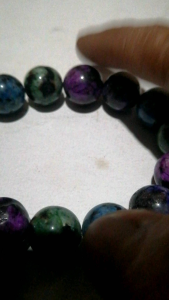 🧿EXTREMELY RARE Charoite Crystal Round Beads Natural Crystal Stone Full Elastic Bracelet🧿